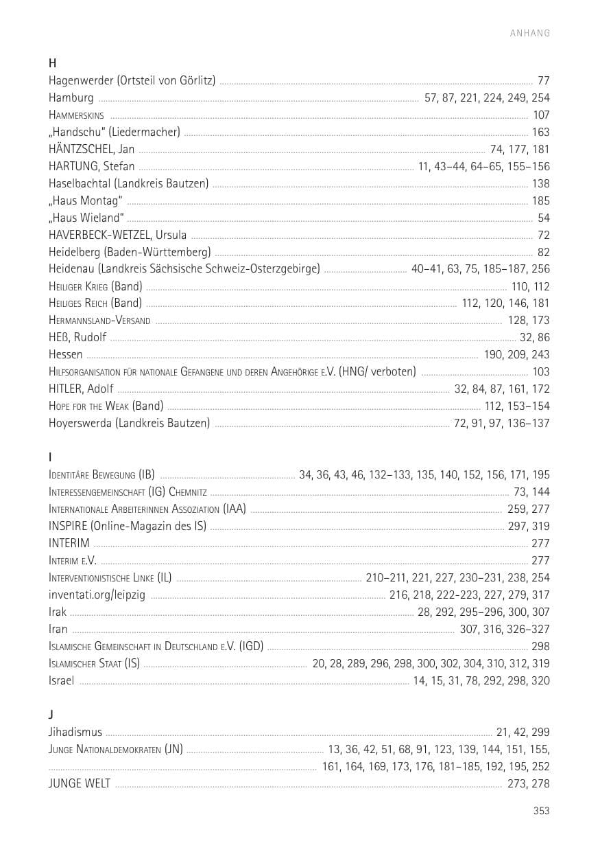 Seite 355 des Verfassungsschutzbericht 2016 Sachsen
