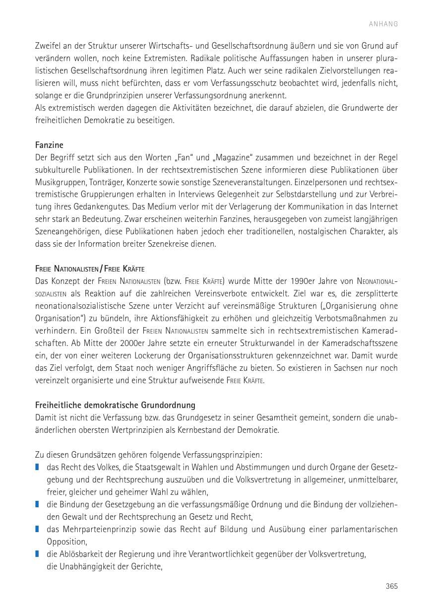 Seite 367 des Verfassungsschutzbericht 2016 Sachsen