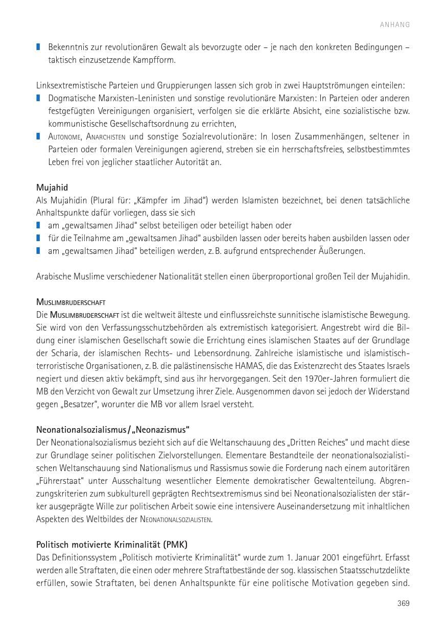 Seite 371 des Verfassungsschutzbericht 2016 Sachsen