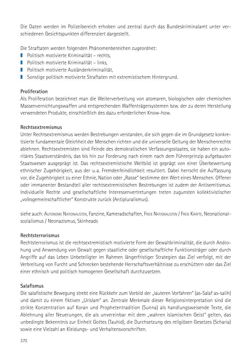 Seite 372 des Verfassungsschutzbericht 2016 Sachsen