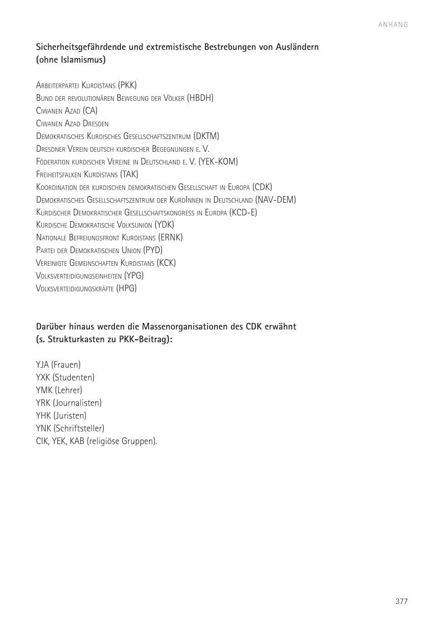 Seite 379 des Verfassungsschutzbericht 2016 Sachsen
