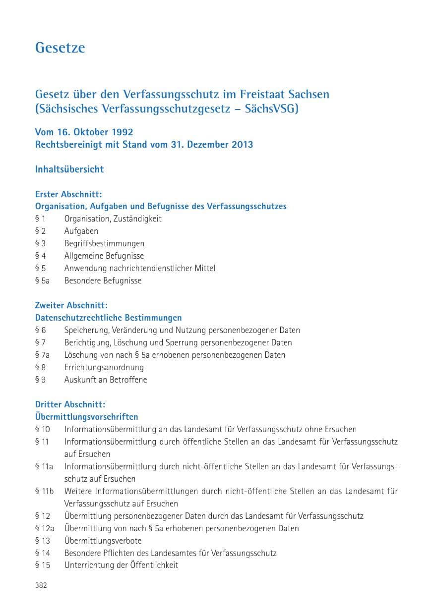 Seite 384 des Verfassungsschutzbericht 2016 Sachsen