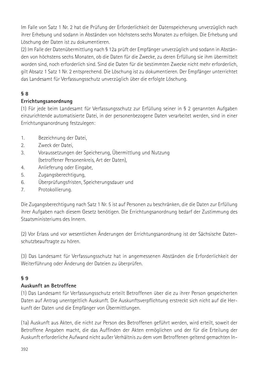 Seite 394 des Verfassungsschutzbericht 2016 Sachsen