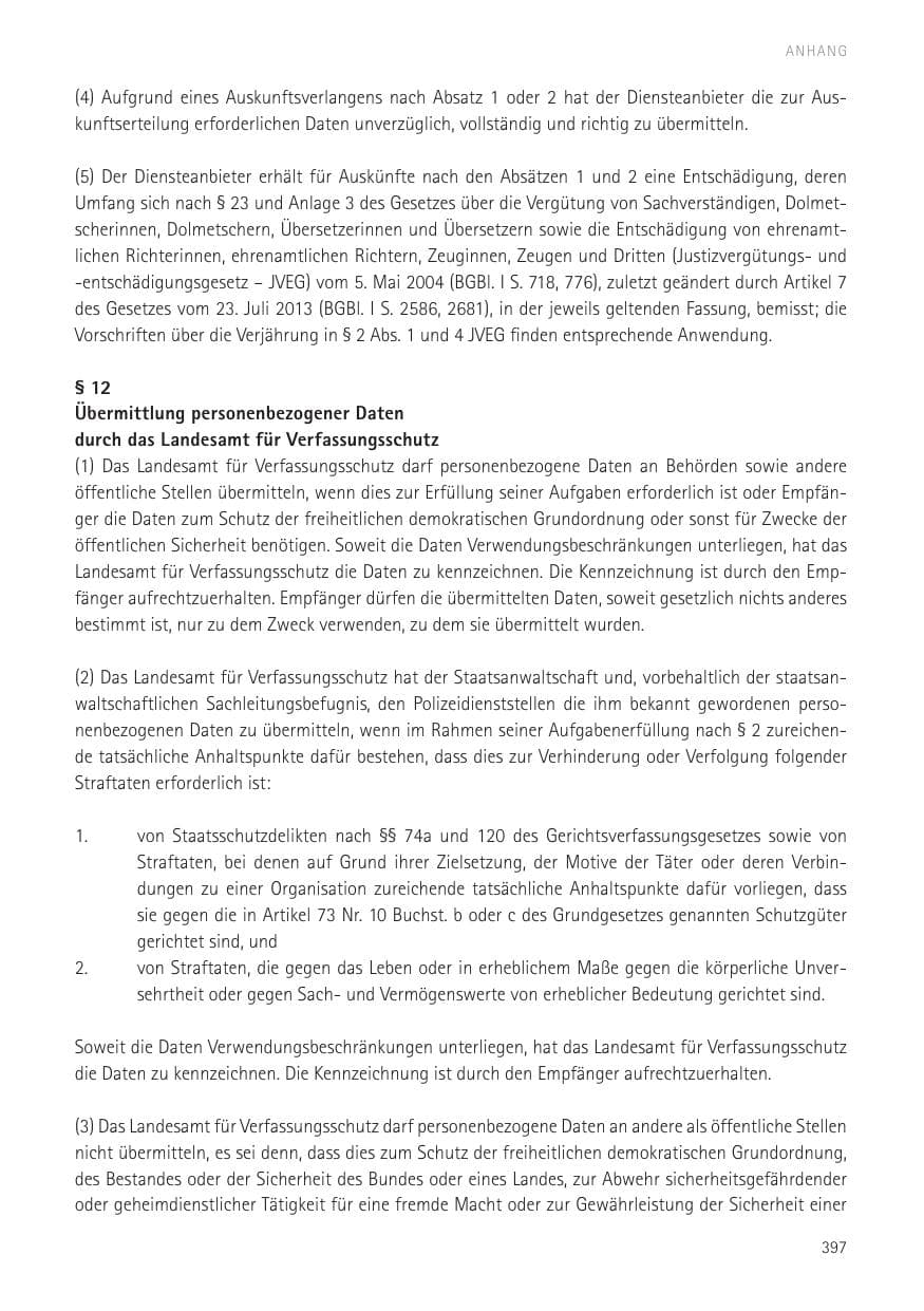 Seite 399 des Verfassungsschutzbericht 2016 Sachsen