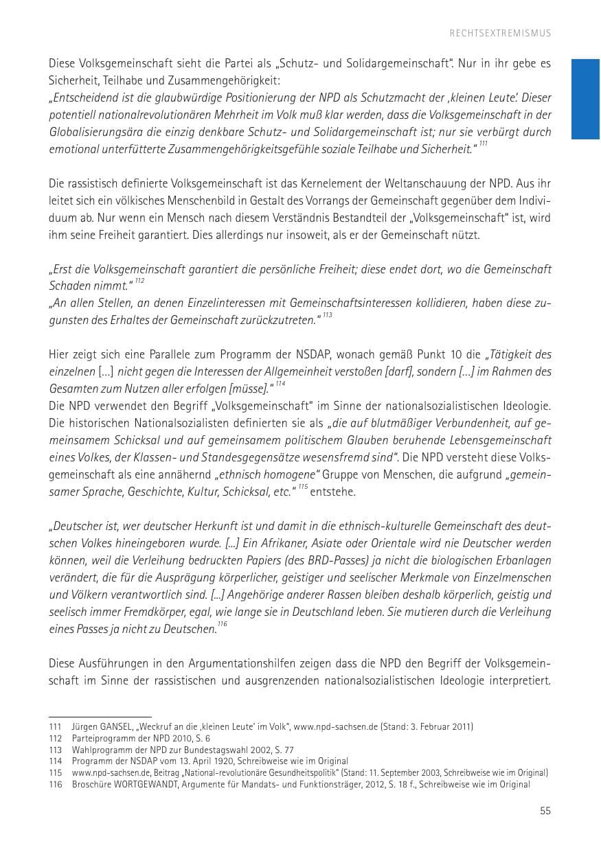 Seite 57 des Verfassungsschutzbericht 2016 Sachsen