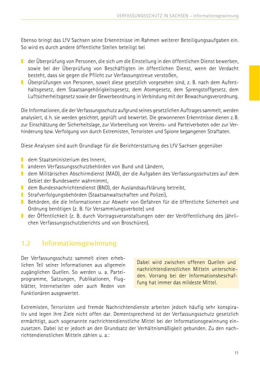 Seite 11 des Verfassungsschutzbericht 2017 Sachsen