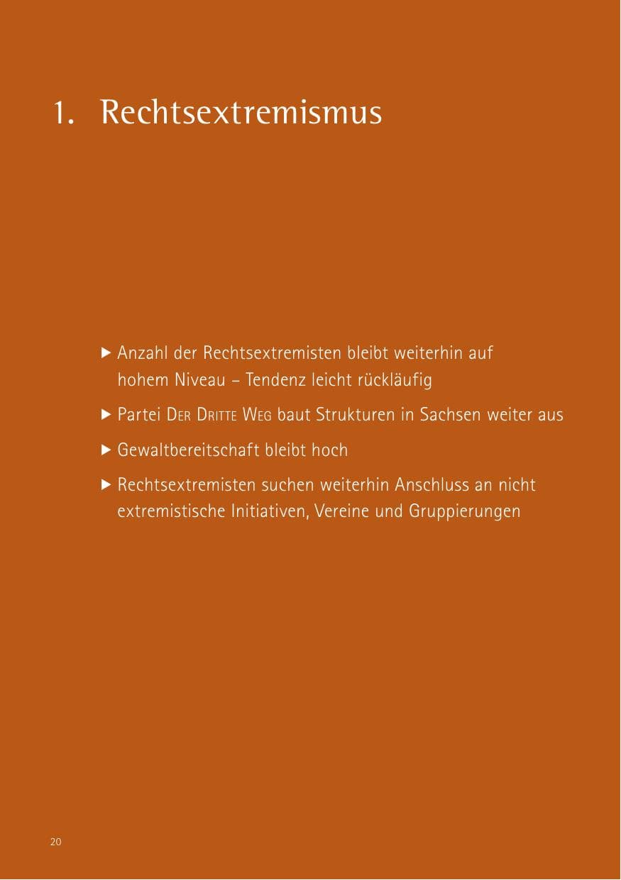 Seite 20 des Verfassungsschutzbericht 2017 Sachsen