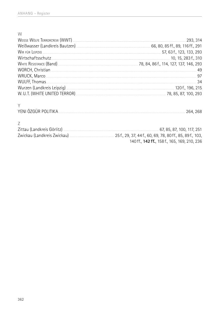 Seite 362 des Verfassungsschutzbericht 2017 Sachsen