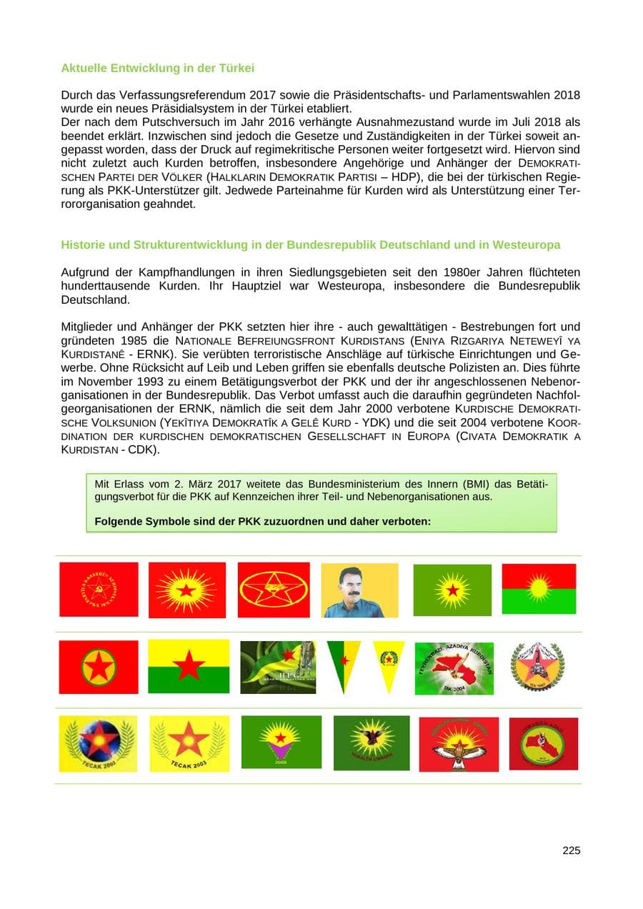 Seite 218 des Verfassungsschutzbericht 2018 Sachsen