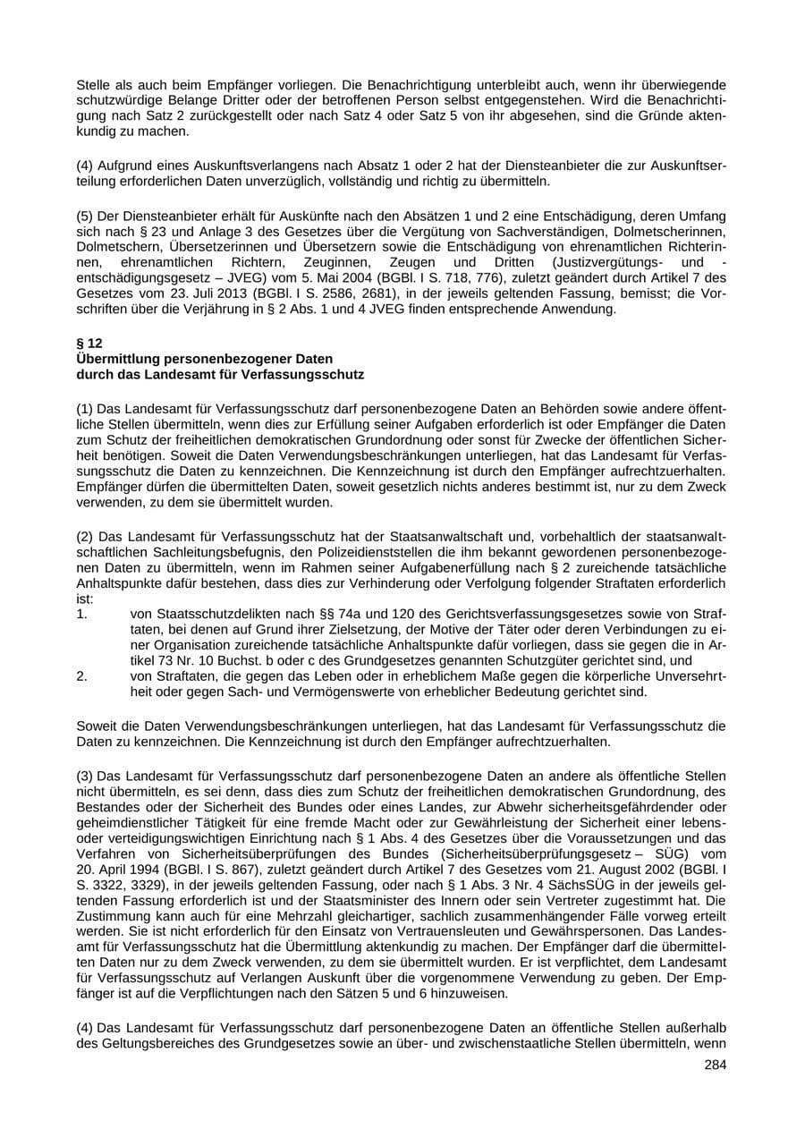 Seite 276 des Verfassungsschutzbericht 2018 Sachsen