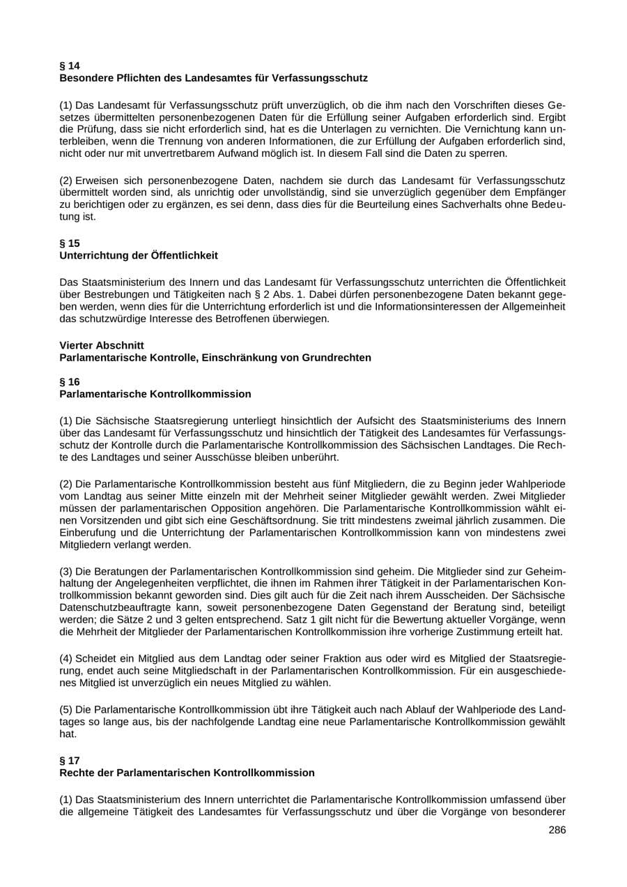Seite 278 des Verfassungsschutzbericht 2018 Sachsen