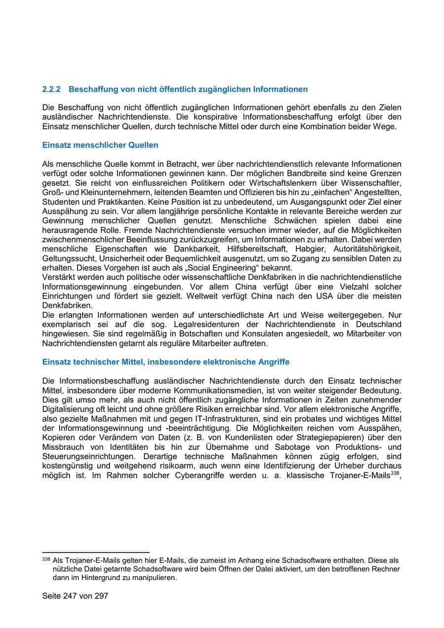 Seite 247 des Verfassungsschutzbericht 2019 Sachsen