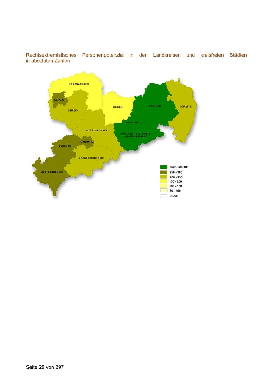 Seite 28 des Verfassungsschutzbericht 2019 Sachsen