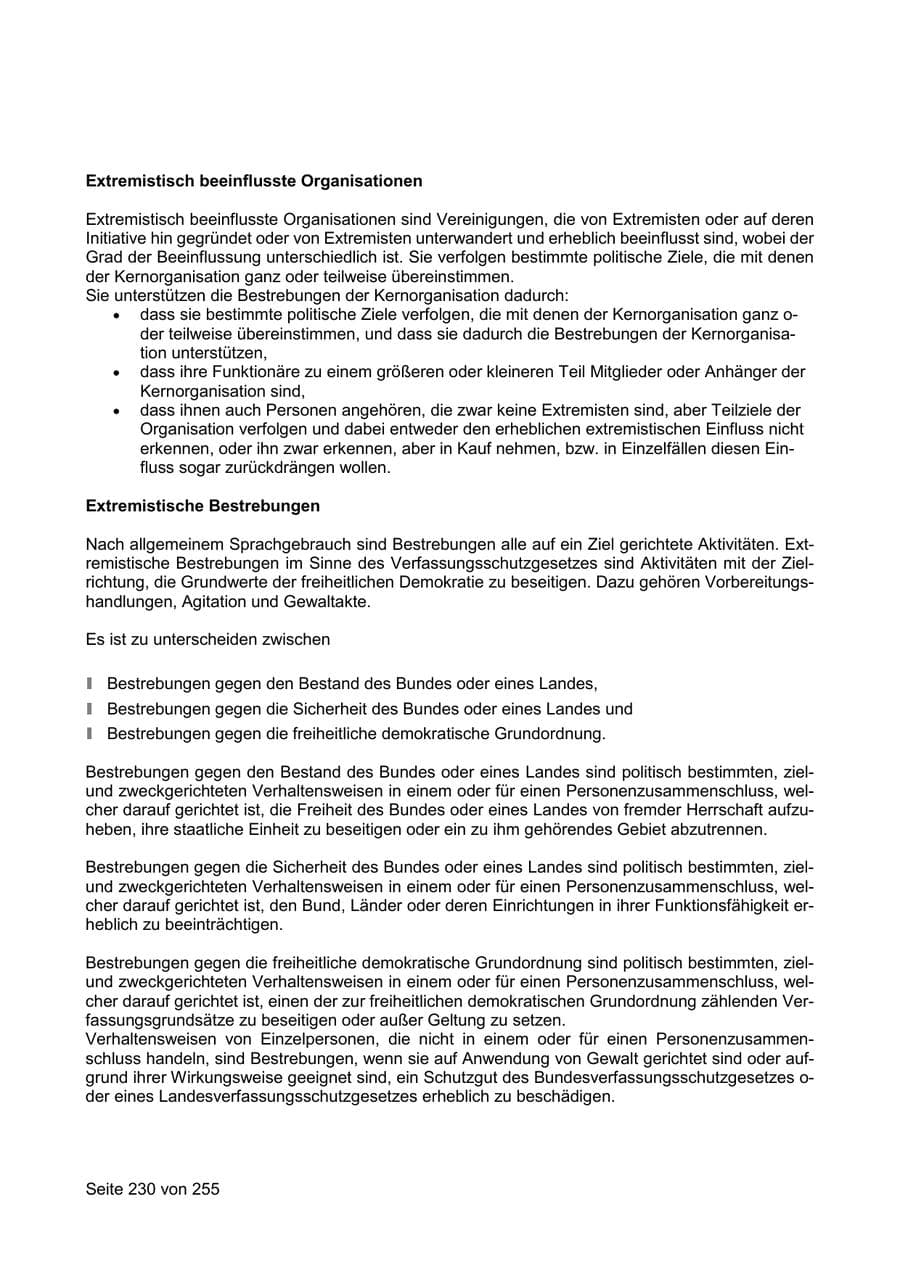 Seite 230 des Verfassungsschutzbericht 2021 Sachsen