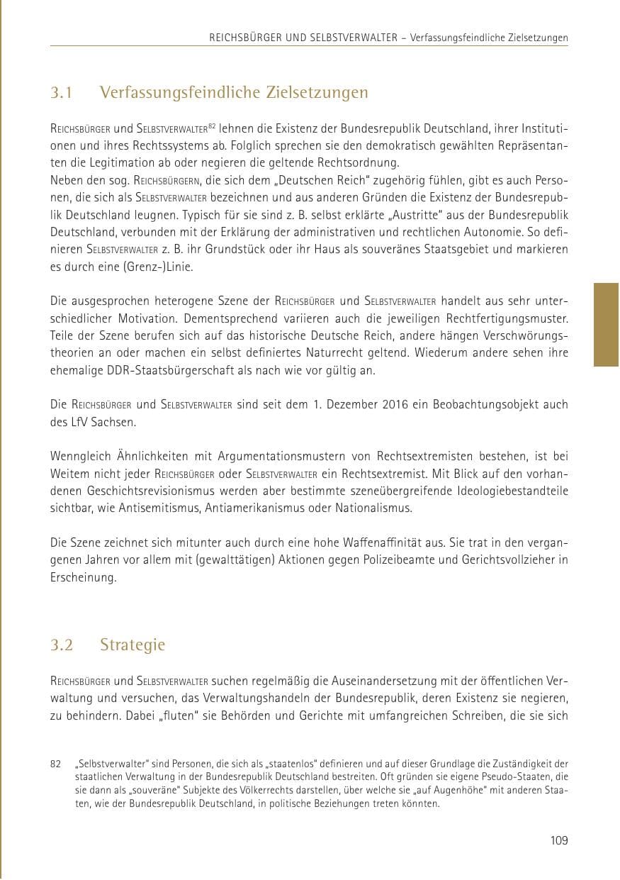 Seite 109 des Verfassungsschutzbericht 2022 Sachsen