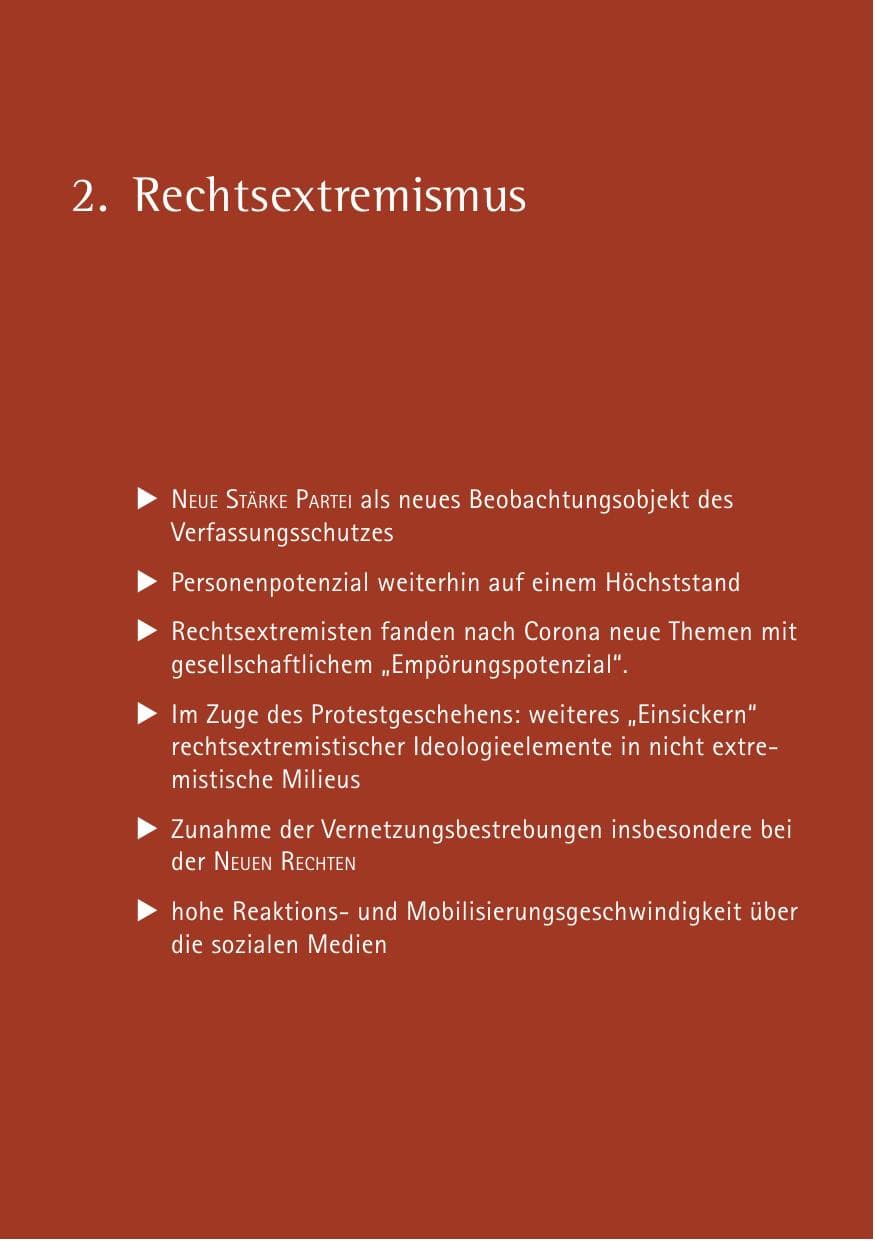 Seite 30 des Verfassungsschutzbericht 2022 Sachsen