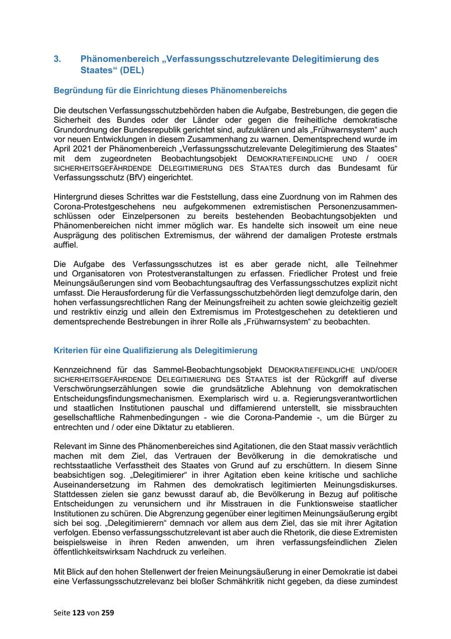 Seite 123 des Verfassungsschutzbericht 2024 Sachsen