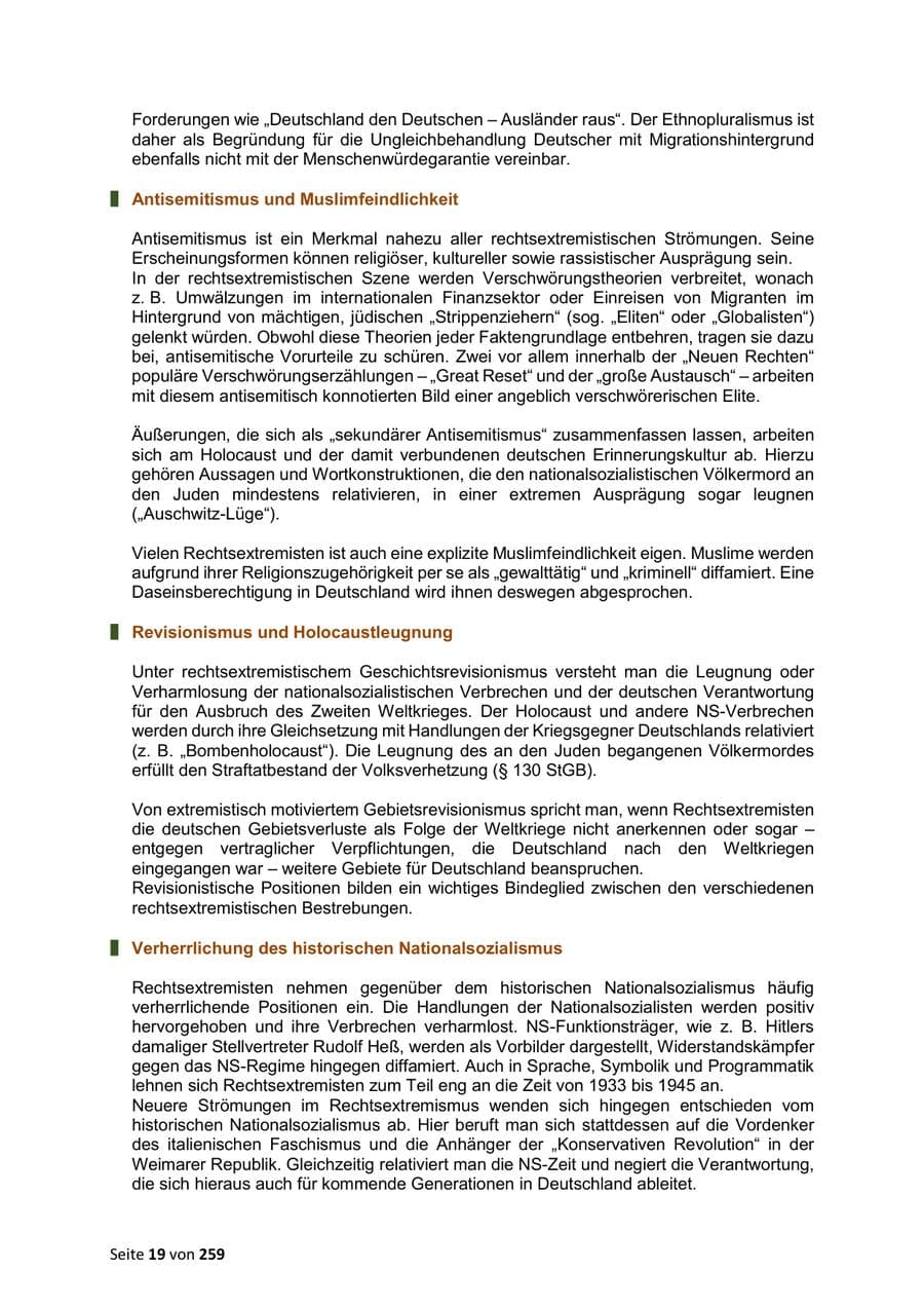 Seite 19 des Verfassungsschutzbericht 2024 Sachsen