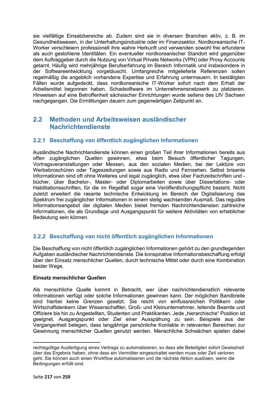 Seite 217 des Verfassungsschutzbericht 2024 Sachsen