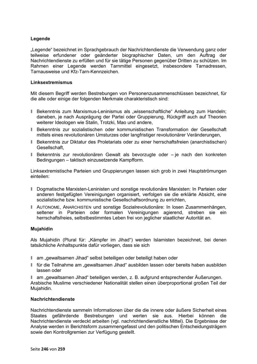 Seite 246 des Verfassungsschutzbericht 2024 Sachsen