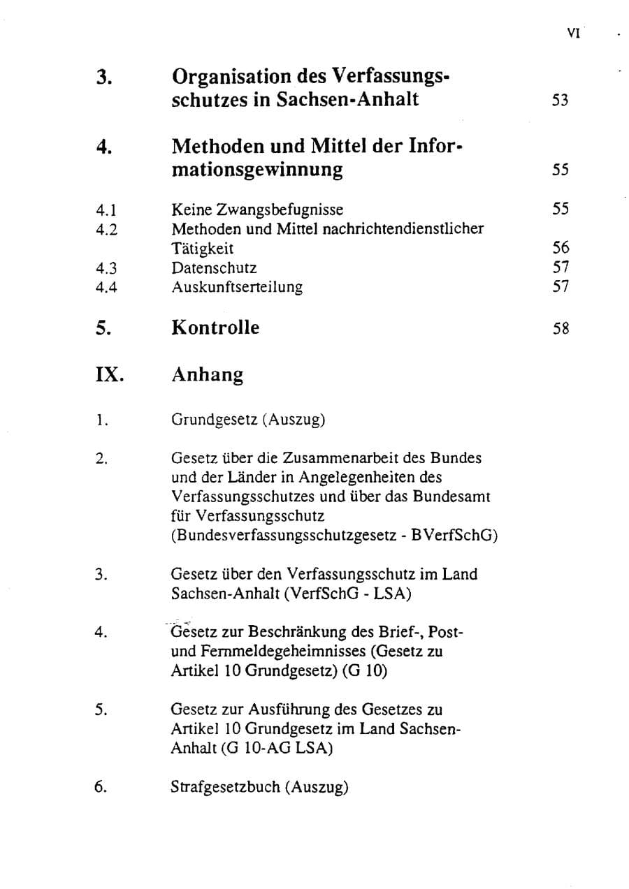 Seite 11 des Verfassungsschutzbericht 1992 Sachsen-Anhalt