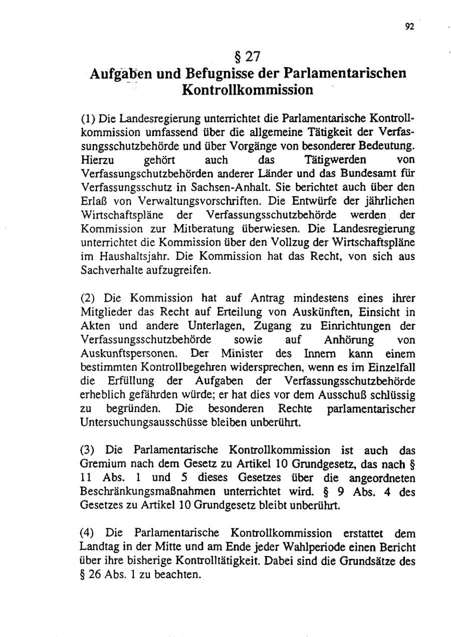 Seite 103 des Verfassungsschutzbericht 1992 Sachsen-Anhalt