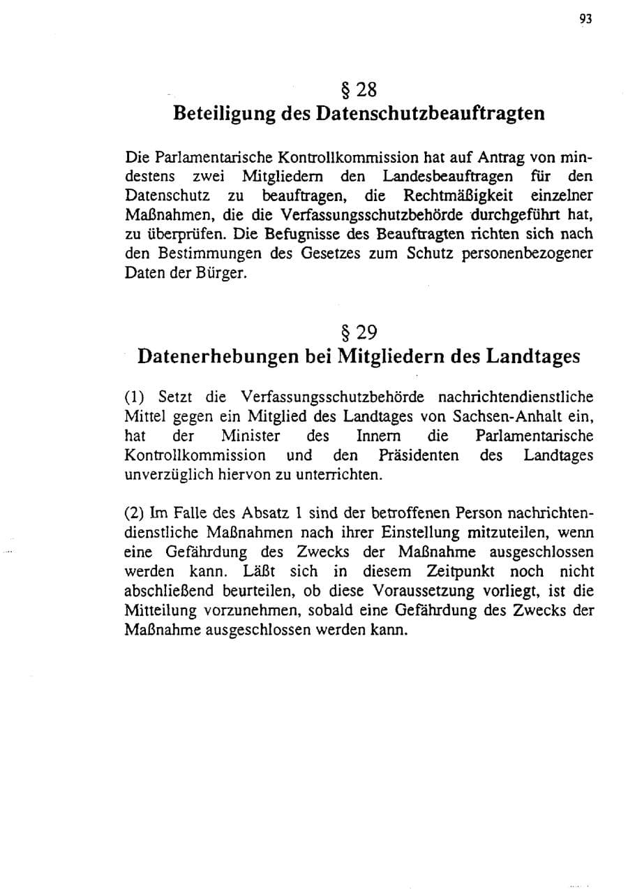 Seite 104 des Verfassungsschutzbericht 1992 Sachsen-Anhalt