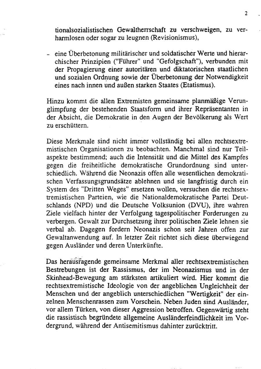 Seite 13 des Verfassungsschutzbericht 1992 Sachsen-Anhalt