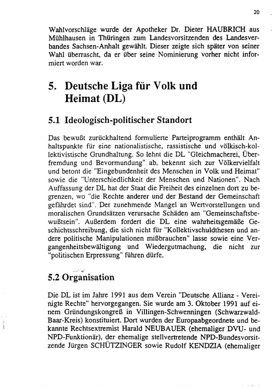 Seite 31 des Verfassungsschutzbericht 1992 Sachsen-Anhalt