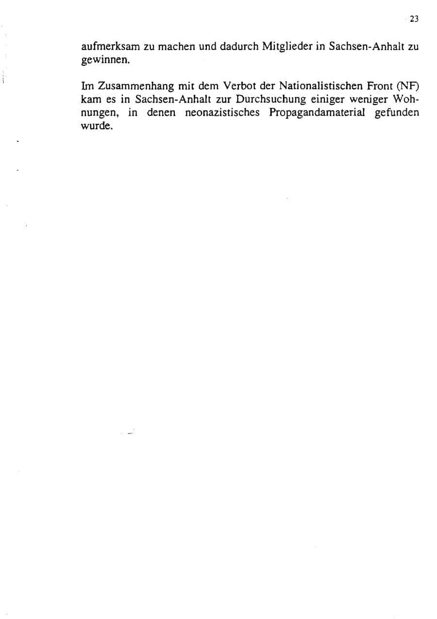 Seite 34 des Verfassungsschutzbericht 1992 Sachsen-Anhalt