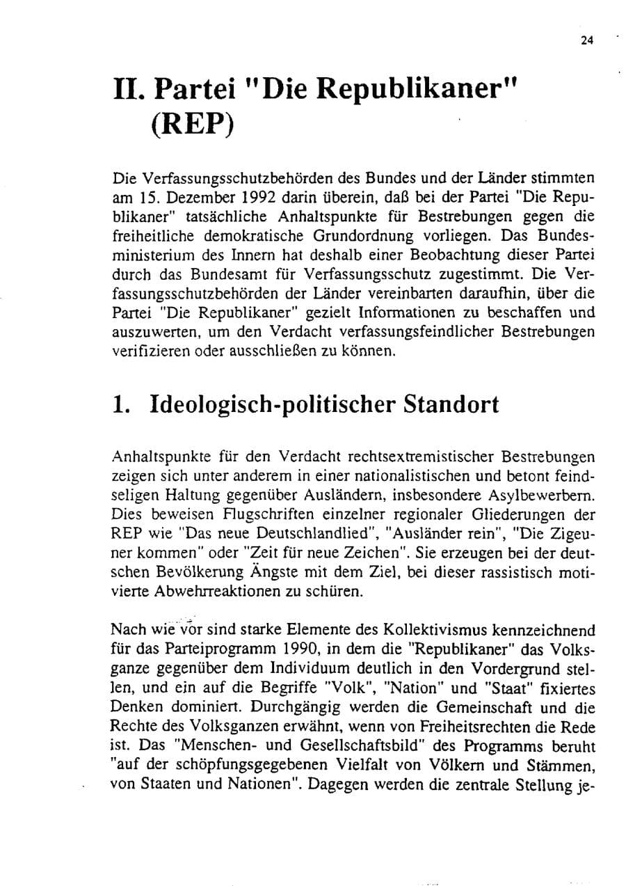 Seite 35 des Verfassungsschutzbericht 1992 Sachsen-Anhalt