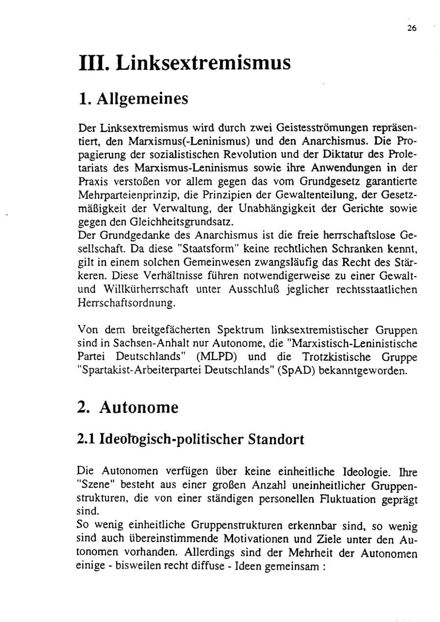 Seite 37 des Verfassungsschutzbericht 1992 Sachsen-Anhalt