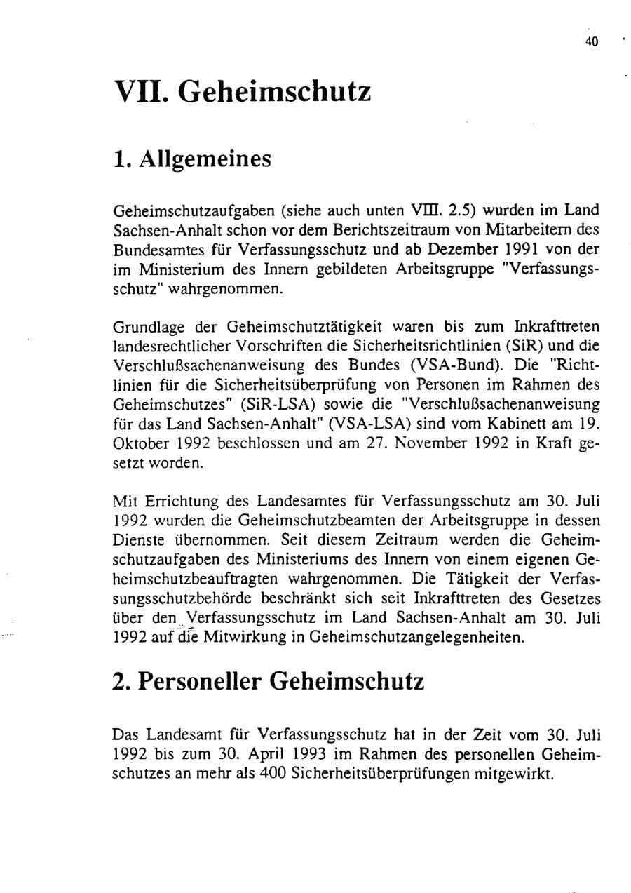 Seite 51 des Verfassungsschutzbericht 1992 Sachsen-Anhalt