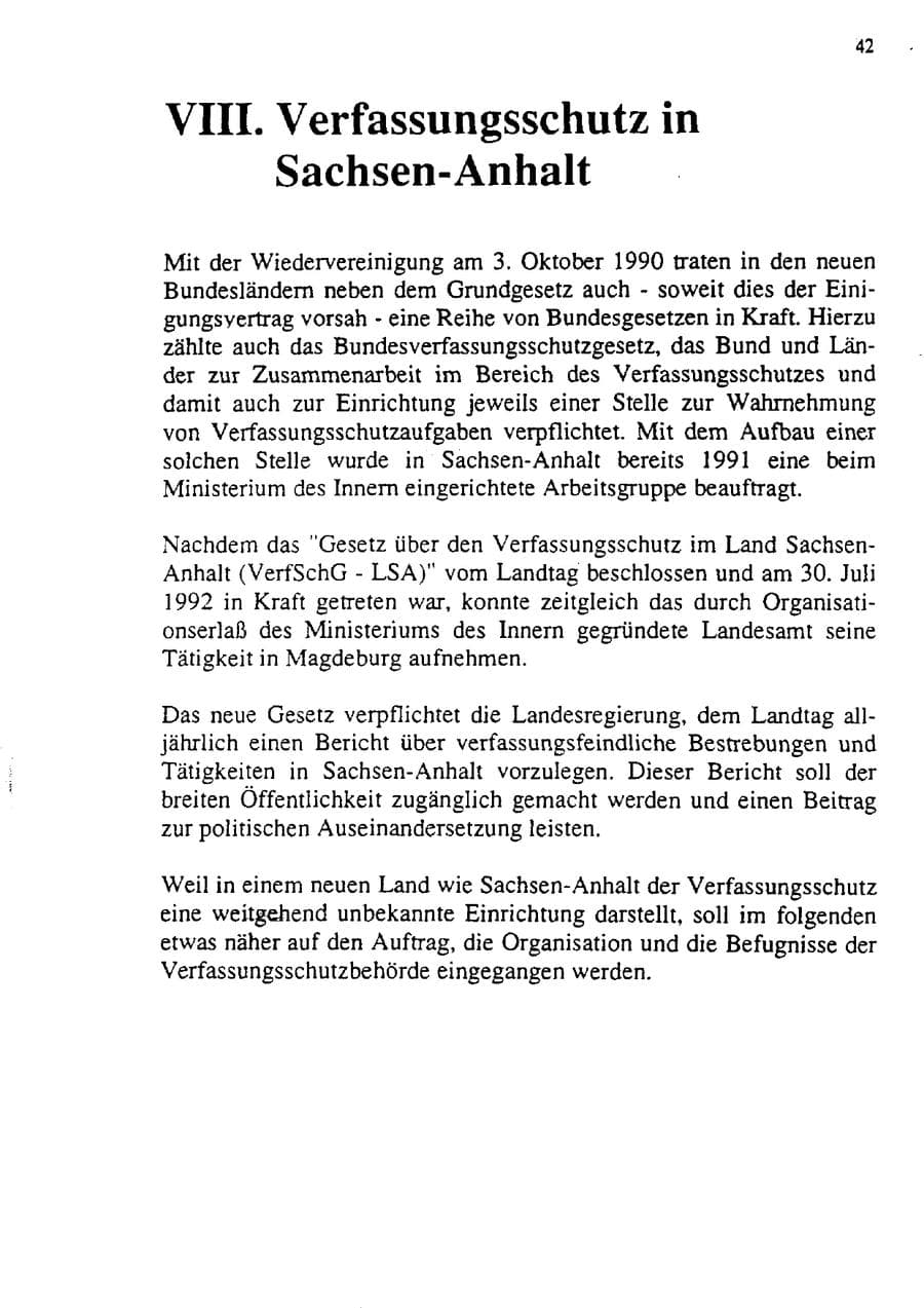 Seite 53 des Verfassungsschutzbericht 1992 Sachsen-Anhalt