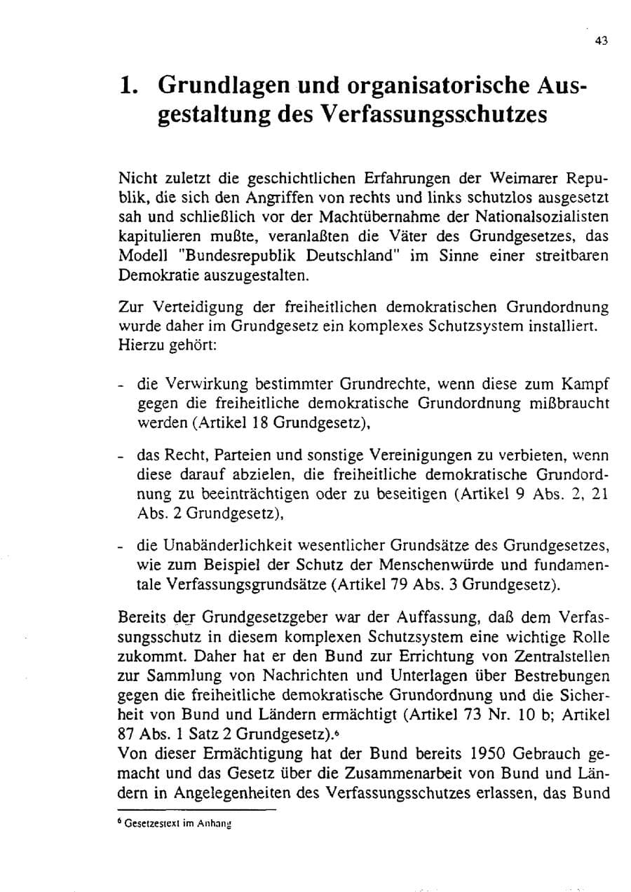 Seite 54 des Verfassungsschutzbericht 1992 Sachsen-Anhalt