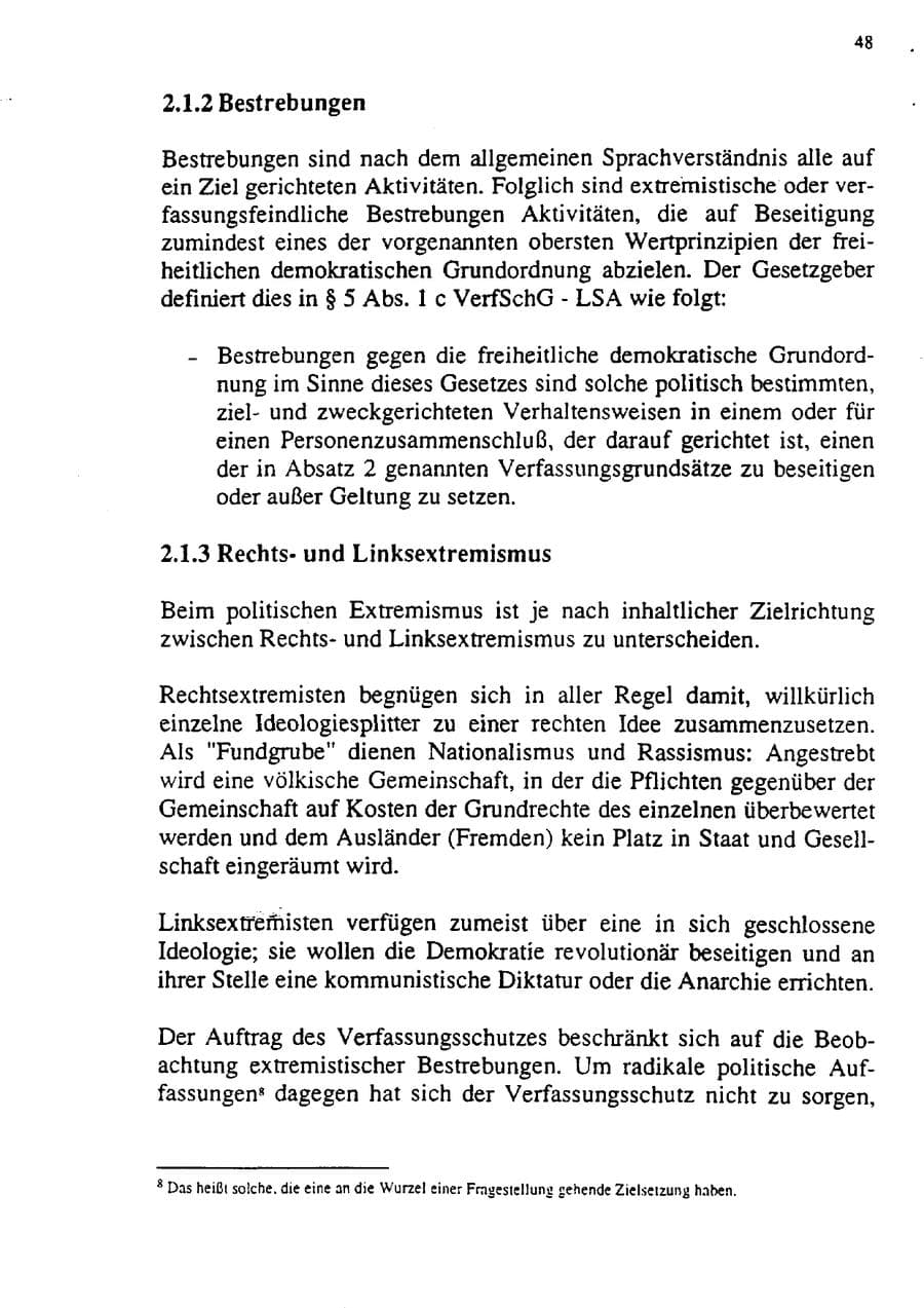 Seite 59 des Verfassungsschutzbericht 1992 Sachsen-Anhalt