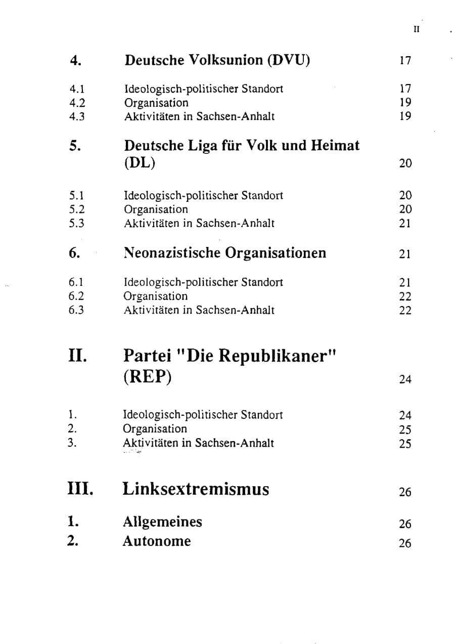 Seite 7 des Verfassungsschutzbericht 1992 Sachsen-Anhalt