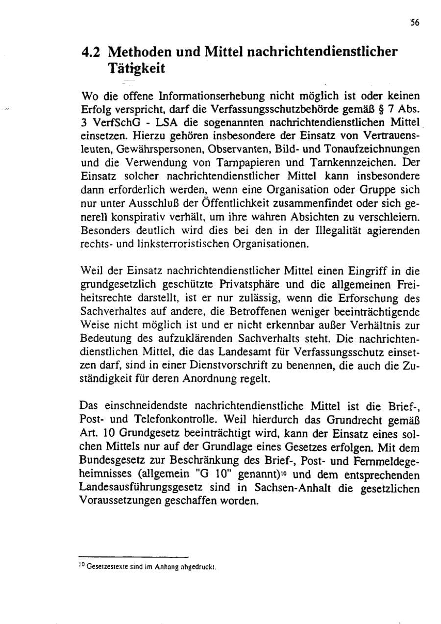 Seite 67 des Verfassungsschutzbericht 1992 Sachsen-Anhalt