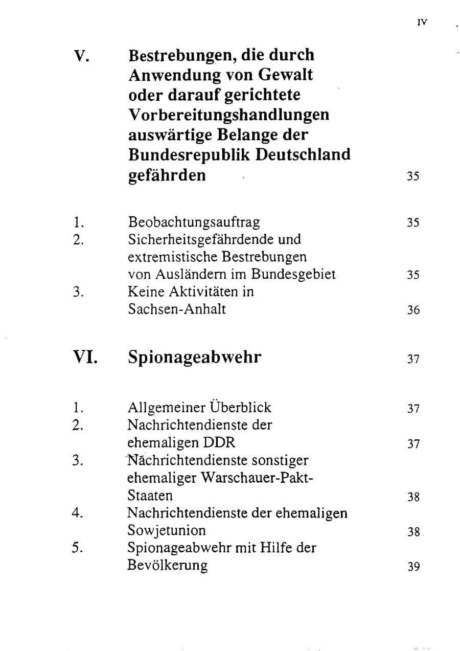 Seite 9 des Verfassungsschutzbericht 1992 Sachsen-Anhalt