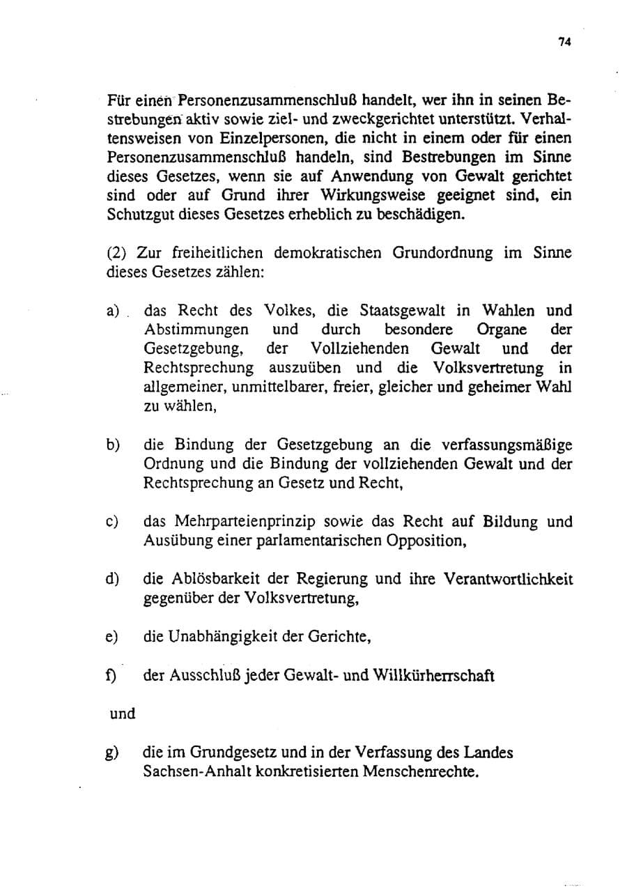 Seite 85 des Verfassungsschutzbericht 1992 Sachsen-Anhalt