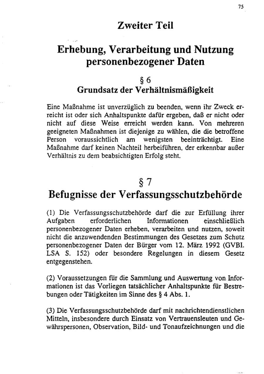 Seite 86 des Verfassungsschutzbericht 1992 Sachsen-Anhalt