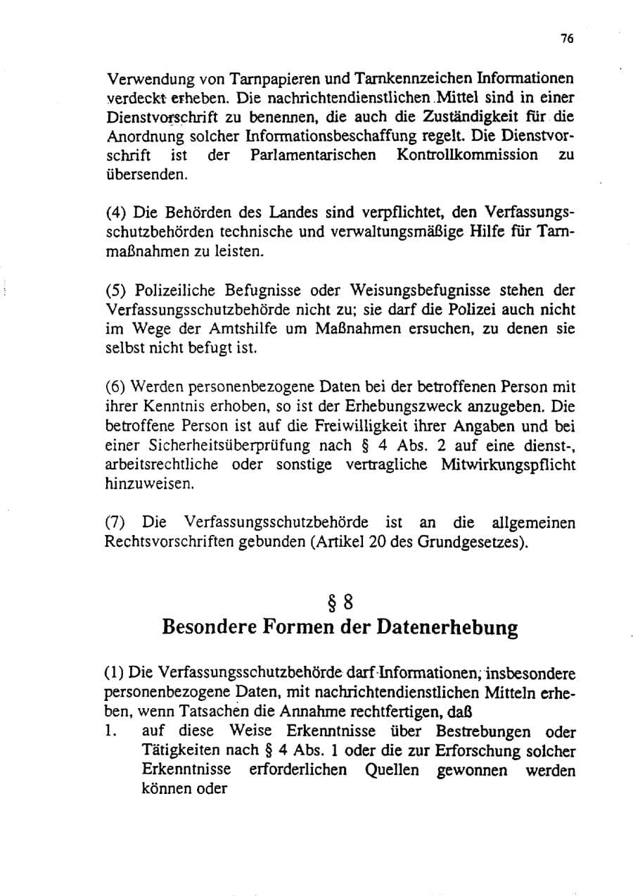 Seite 87 des Verfassungsschutzbericht 1992 Sachsen-Anhalt