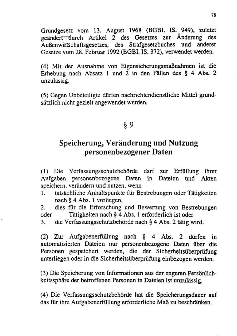 Seite 89 des Verfassungsschutzbericht 1992 Sachsen-Anhalt