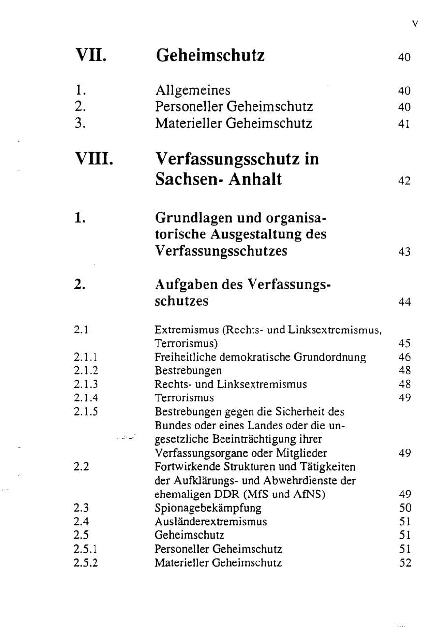 Seite 10 des Verfassungsschutzbericht 1992 Sachsen-Anhalt