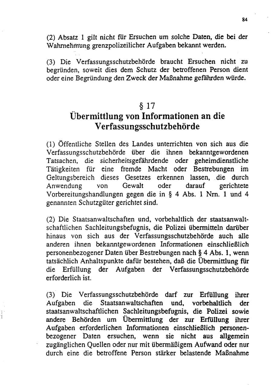 Seite 95 des Verfassungsschutzbericht 1992 Sachsen-Anhalt