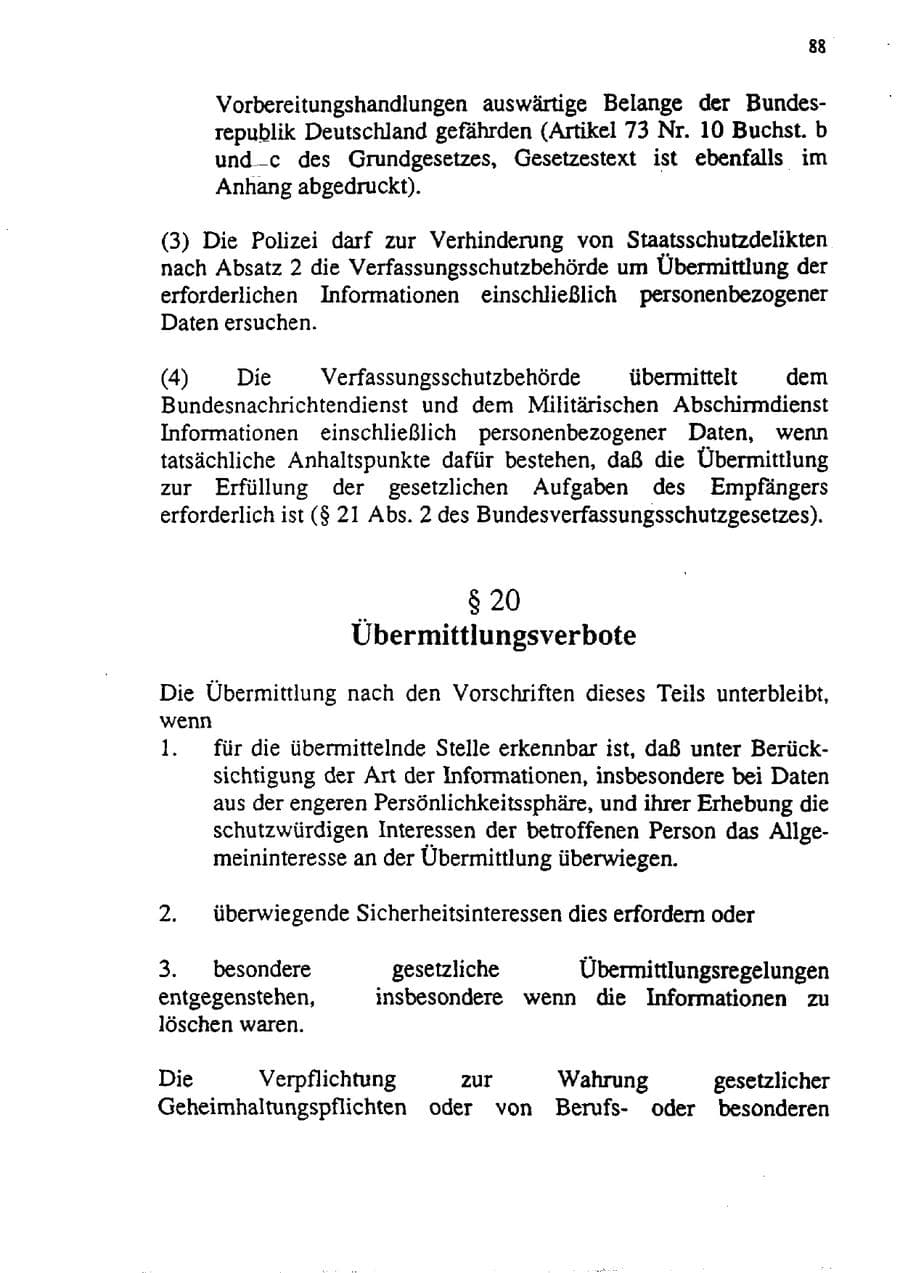 Seite 99 des Verfassungsschutzbericht 1992 Sachsen-Anhalt