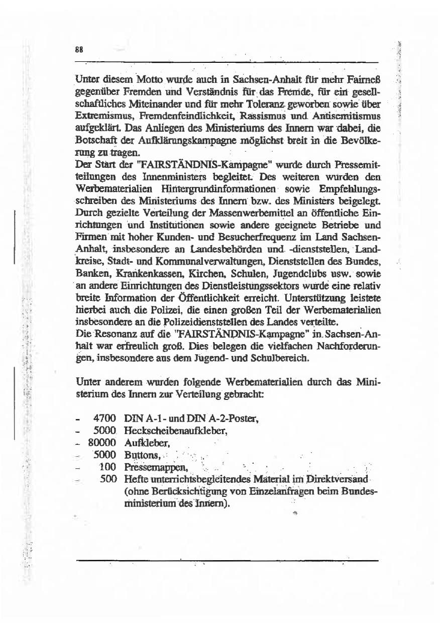 Seite 102 des Verfassungsschutzbericht 1993 Sachsen-Anhalt