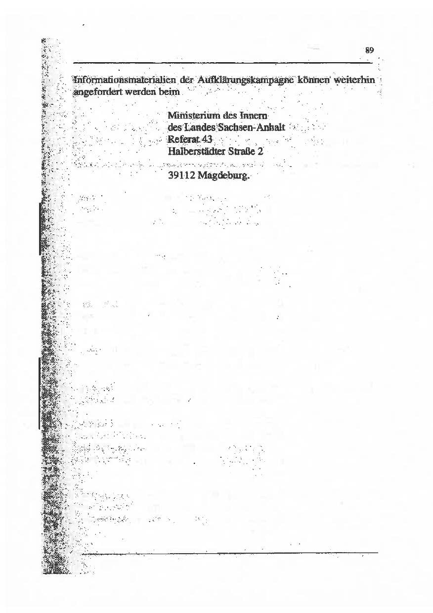 Seite 103 des Verfassungsschutzbericht 1993 Sachsen-Anhalt