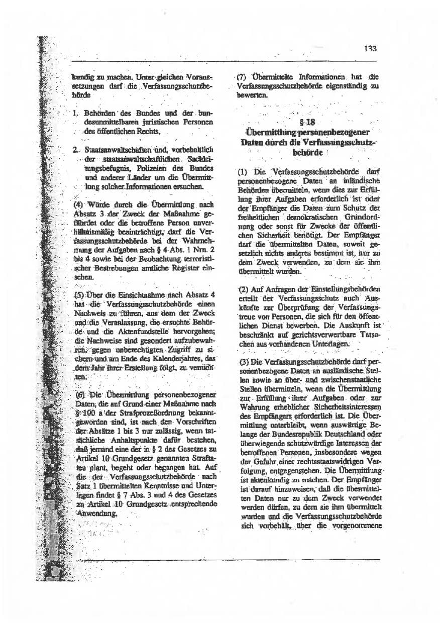Seite 147 des Verfassungsschutzbericht 1993 Sachsen-Anhalt