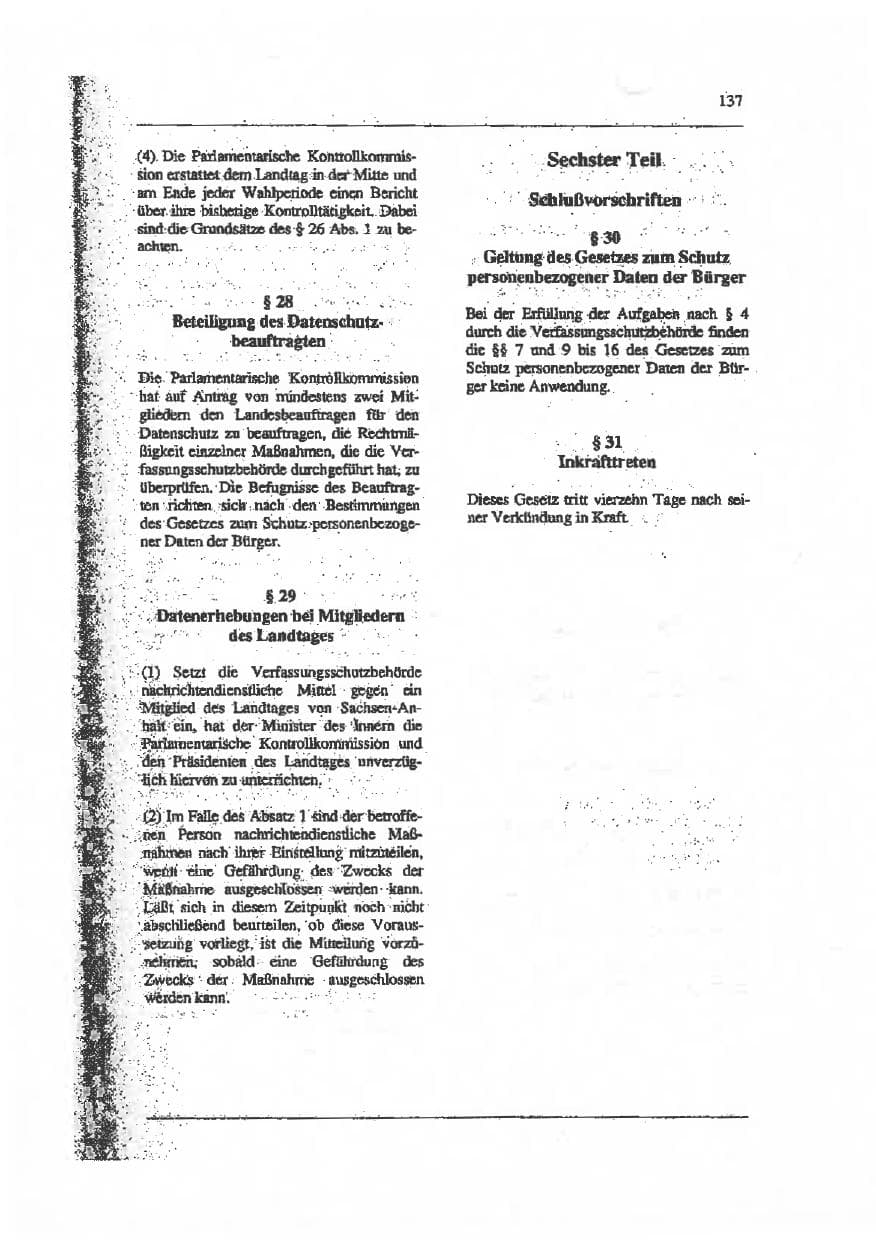 Seite 151 des Verfassungsschutzbericht 1993 Sachsen-Anhalt